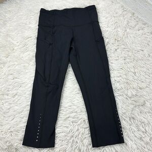Lululemon Fast & Free Crop (19") Black